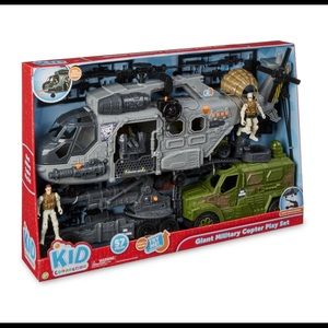 Giant Military Copter Play Set